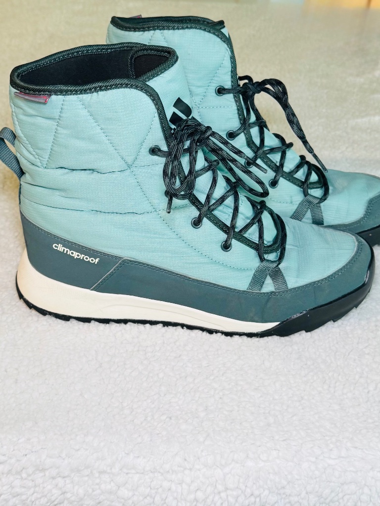 Adidas Boots Womens 9 Terrex Choleah Padded Climaproof Traction Water Resistant